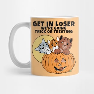 Get in Loser Cats in Halloween Pumpkin Mug